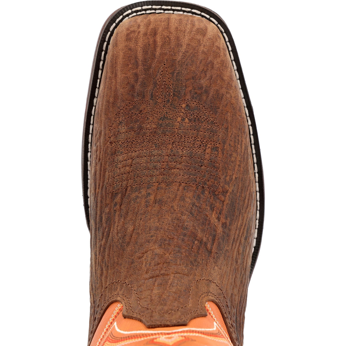 Rebel™ by Durango® Cedar Bark and Monarch Orange Western Boot - DDB0392