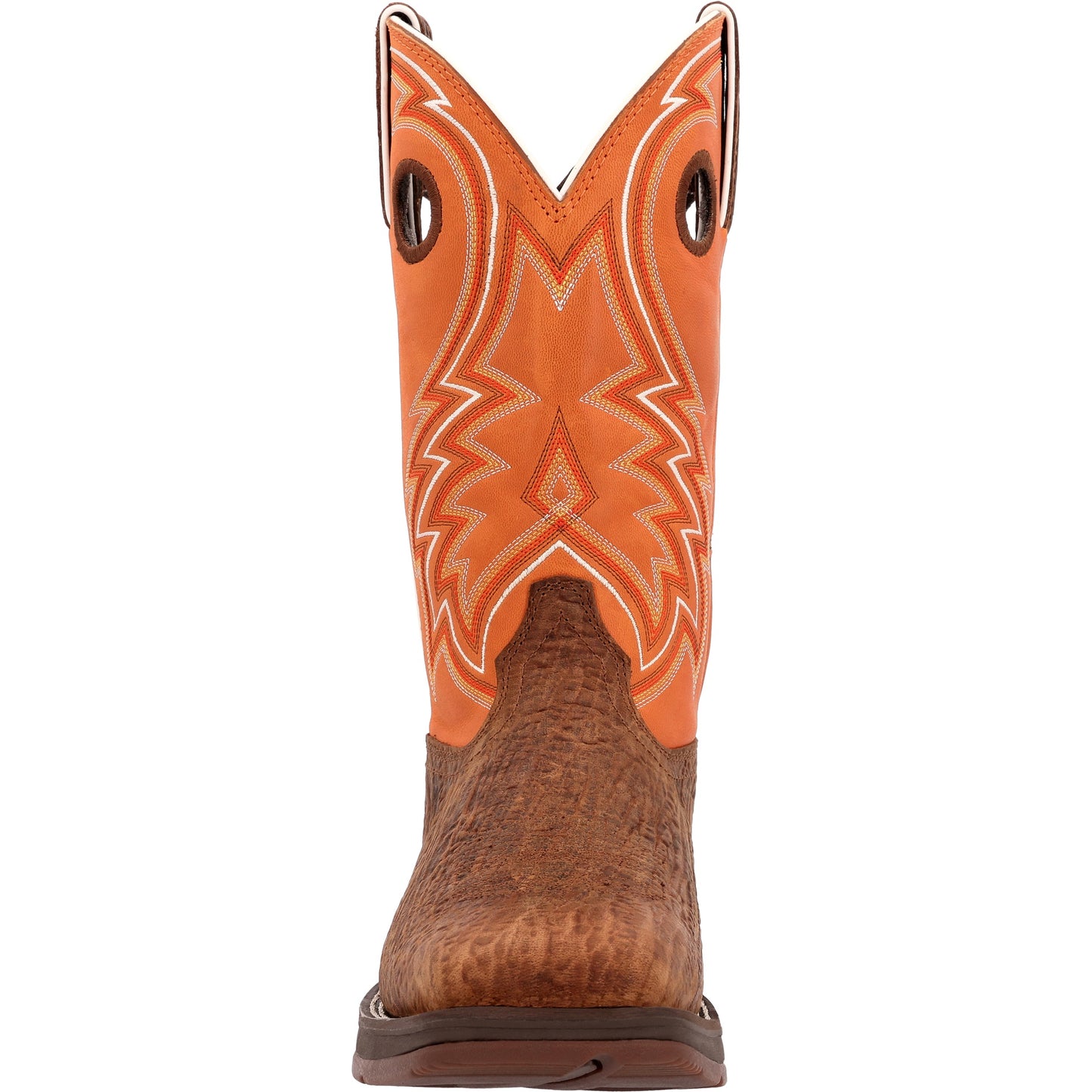 Rebel™ by Durango® Cedar Bark and Monarch Orange Western Boot - DDB0392