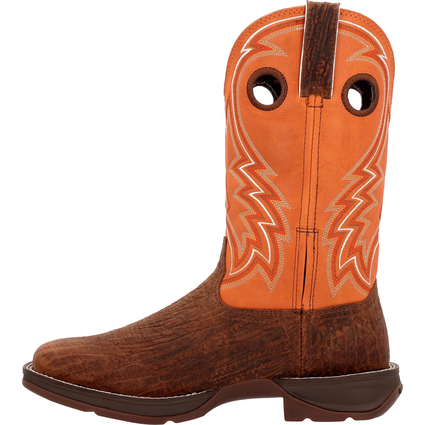 Rebel™ by Durango® Cedar Bark and Monarch Orange Western Boot - DDB0392