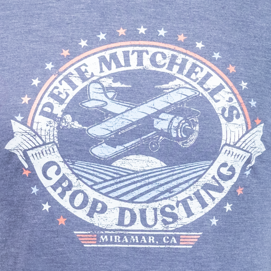 Mingo Outfitters Movie Graphic T-Shirt - Top Crop Pilot: Maverick Takes to the Fields