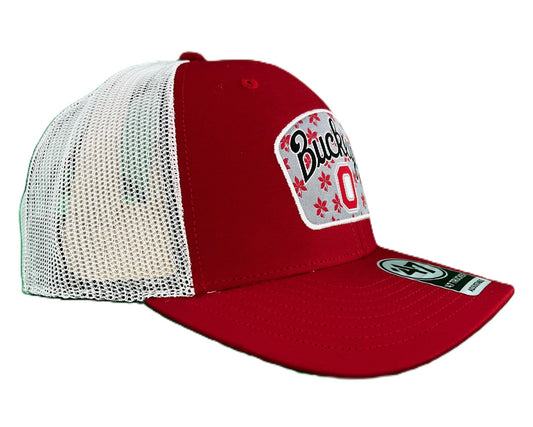 '47 Brand Men's Ohio State Buckeyes Scarlet Factor Trucker Adjustable Hat