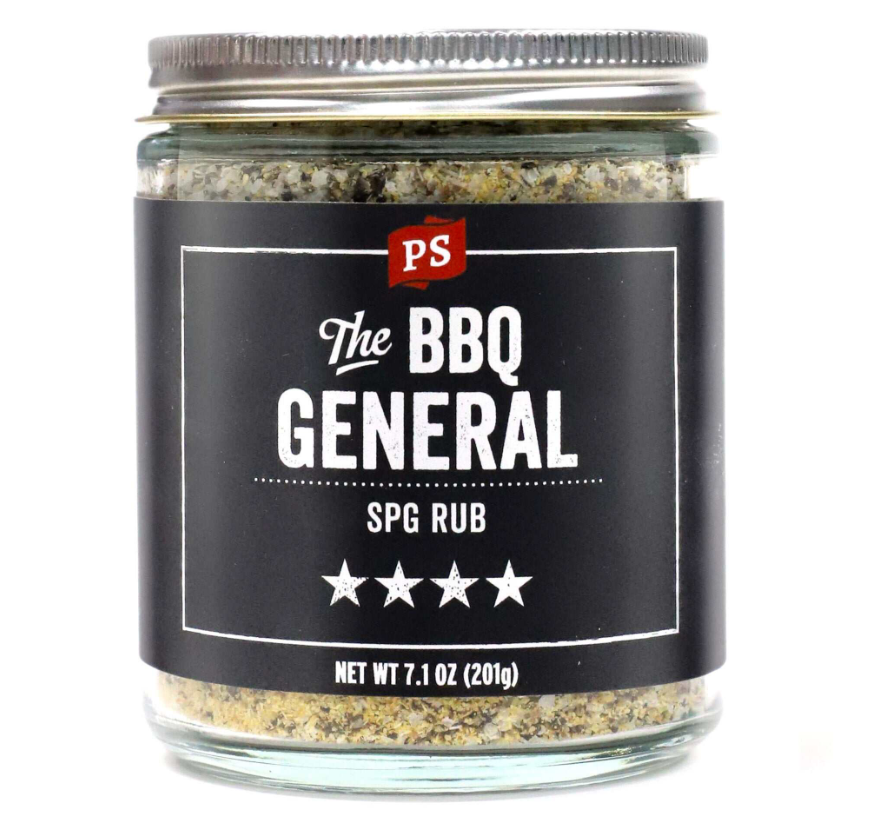 PS SEASONING THE BBQ GENERAL - SPG SEASONING RUB - 6.4 OZ